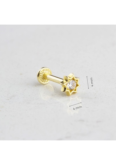 Glorria Altın Yıldız Tragus Piercing 03713395