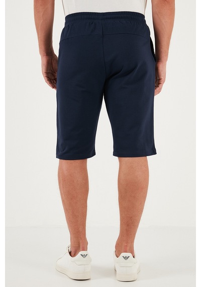 Buratti Pamuklu Regular Fit Normal Bel Belden Bağlamalı Erkek Short 5908021 Indigo