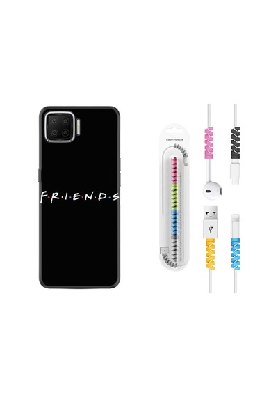 Oppo A73 Kılıf Kablo Koruyuculu Friends 1410
