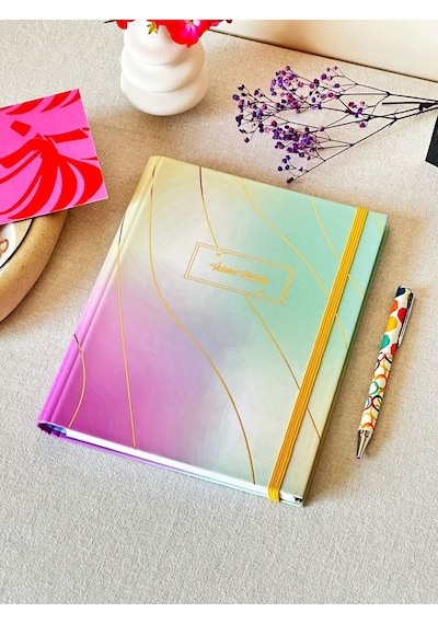 Gizli Spiralli Defter Sert Kapak 192 Sayfa 96 Yaprak 17x24 Cm 90gr. Çizgili 1156