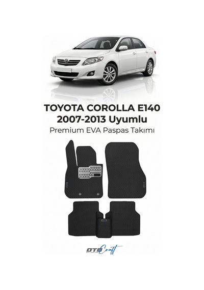 OtoCraft Toyota Corolla E140 2007-2013 Araca Özel 3d Havuzlu Eva Paspas Tam Set 5 Parça