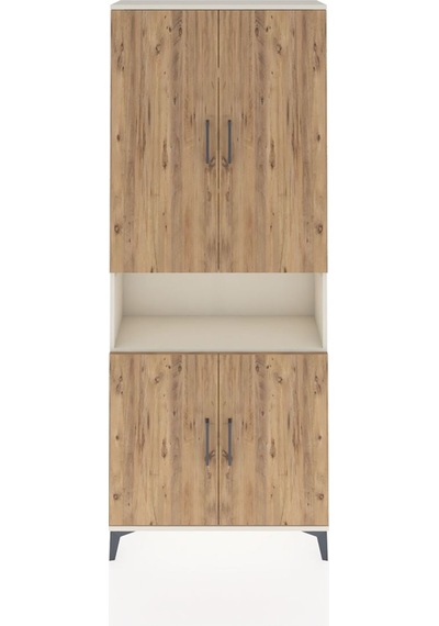 Arges Dolap 5 Raflı 4 Kapaklı 88x30x221 Aytaşı-çam Aytaşı