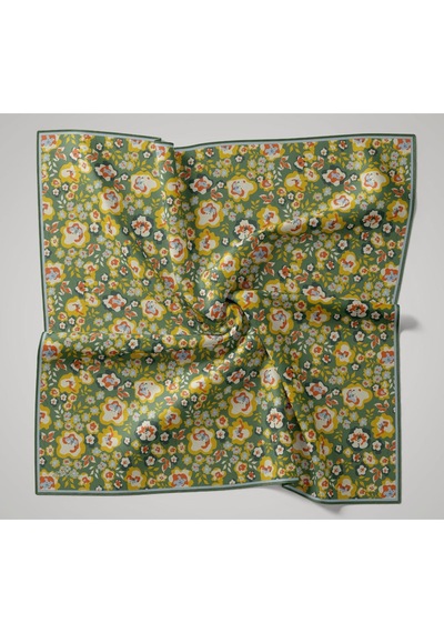 Silk Home Soft Eşarp 73090-36 Yeşil, Sarı, Turuncu, Bebe Mavi, Koyu Yeşil