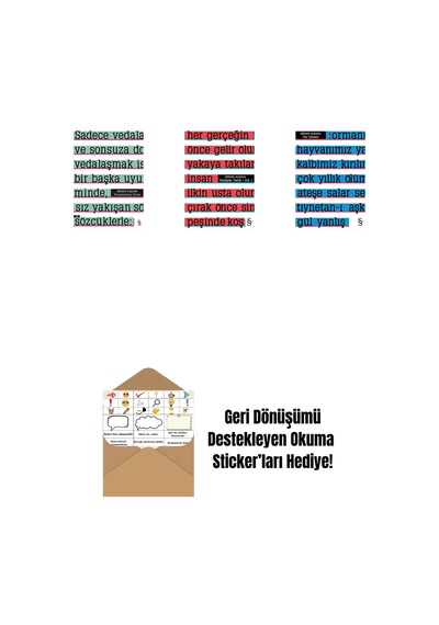 Parçalanmış Divan + Yenilgiler Tarihi + Tuz Günleri + Okuma Sticker'ları