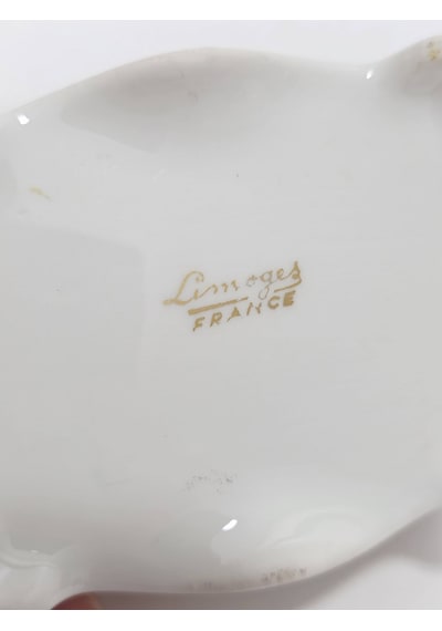 Limoges Çiçek Figürlü Mini Porselen Sandık