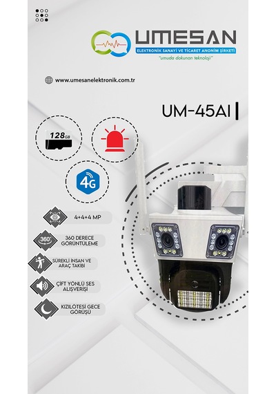 Um-45aı 4g 10x Zoom 360 Kamera