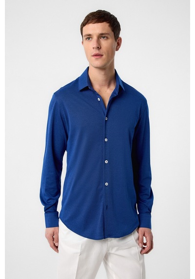 Antioch Slim Fit Erkek Gömlek İndigo