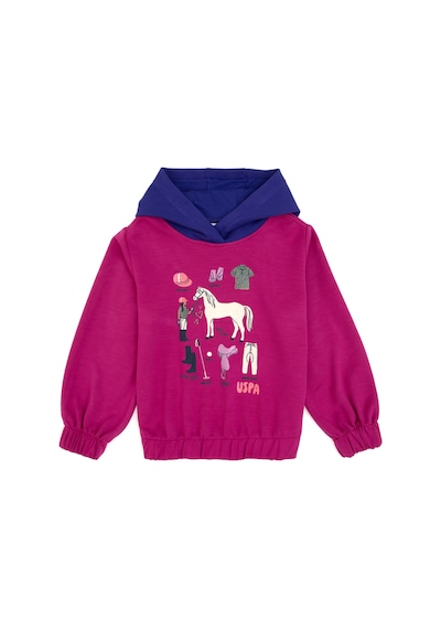 U.s. Polo Assn. Kız Çocuk Fuşya Sweatshirt 50317906-vr023 Fusya