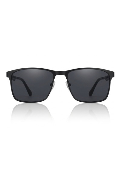 Di Caprio Dc3050black Urban Edge Dikdörtgen Polarize Camlı Erkek Güneş Gözlüğü Siyah