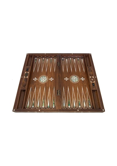 Helena Wood Art Topkapı Sedef Kakma Oymalı Nakışlı Ahşap Tavla Se