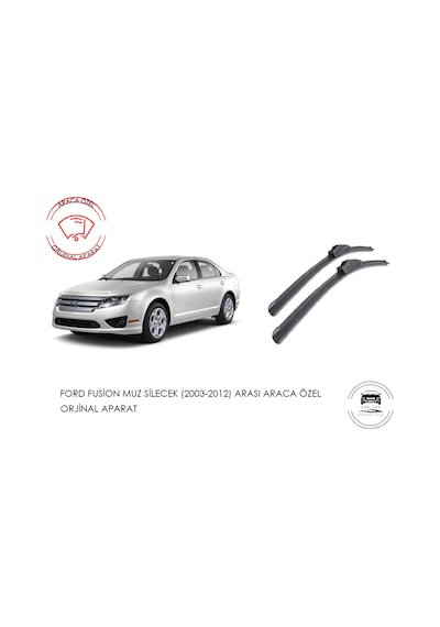 Ford Fusion Muz Silecek (2003-2012) Arası Araca Özel  Apar