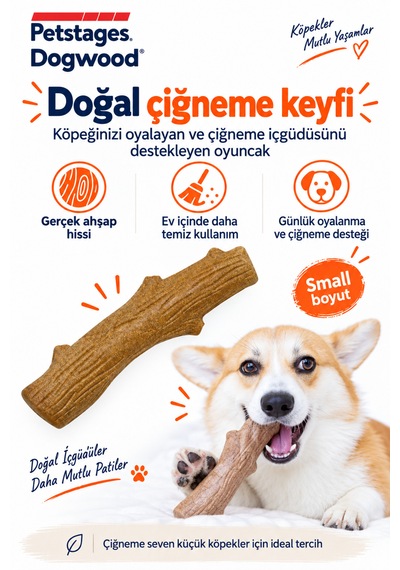 Petstages Dogwood Durable Bitmeyen Kemik Köpek Oyuncağı Small