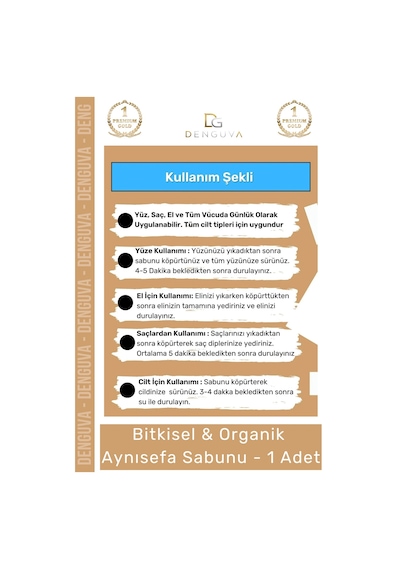 Özel Üretim %100 Doğal Güzel Kokulu El Yüz Saç Vücut Cilt Orijinal Aynısefa Sabunu - 1 Adet
