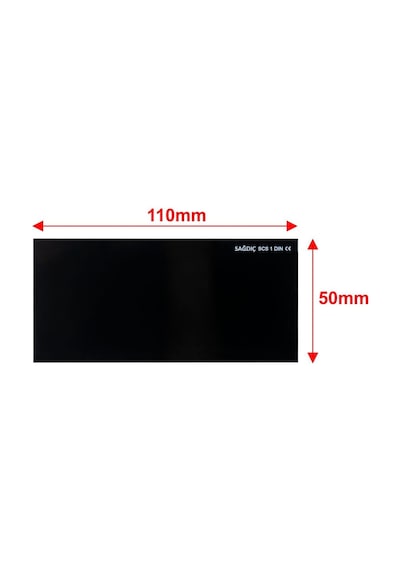 Sağdıç Cs-311 No:11 Kaynak Maske Camı Siyah 50 x 110 Mm