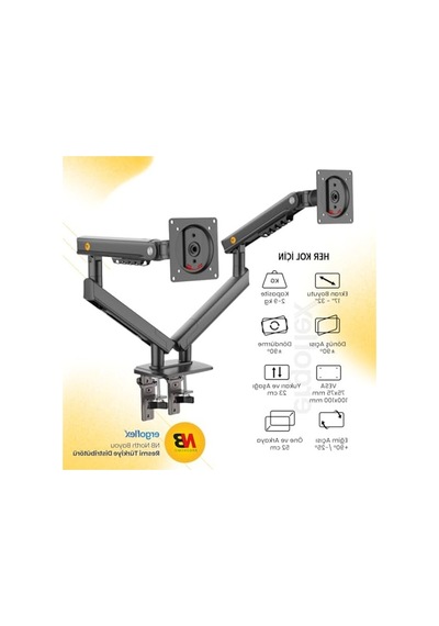 17-32 İnç Monitör Standı, 2-9 Kg Kapasite, Ergonomik Tasarım, Matte Charcoal Renk
