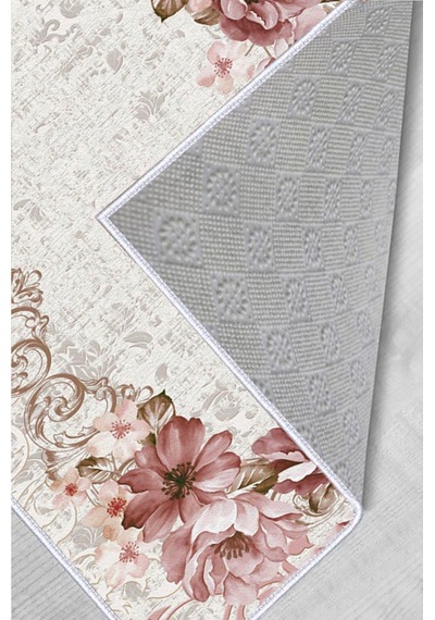 Rovigo Home Dijital Baskı Yıkanabilir Kaymaz Taban Salon Halısı RVG0202-SD767 Çok Renkli