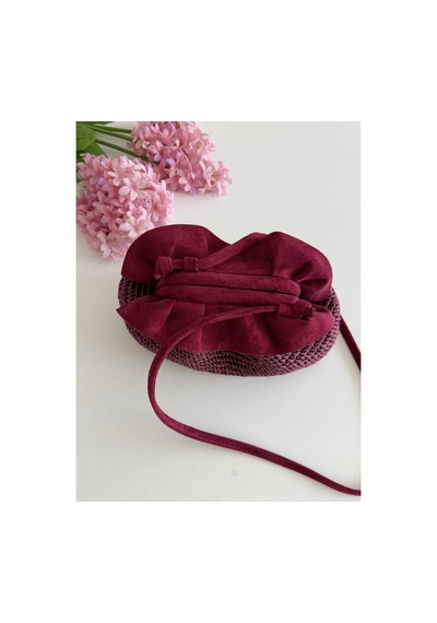 Bolca Emek El Yapımı Fırfırlı Burslu Kadın Çanta Bordo - 918068893 Bordo - 918068893 Bordo