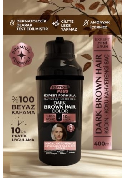Expert Woman Beyaz Kapatıcı Şampuan Koyu Kahve Saç Boyası Amonyaksız Doğal Görünüm Diğer