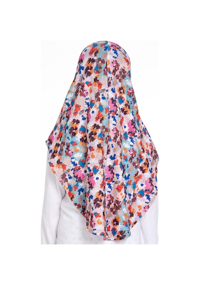 Hürrem Bone Bebe Mavisi Pratik Hazır Geçmeli Genç Tesettür Bone Jakar Desenli Hijab 2408 11 Bebe Mavisi