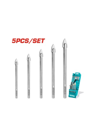Total 5 Parça Cam Matkap Ucu Seti - Tacsd7256