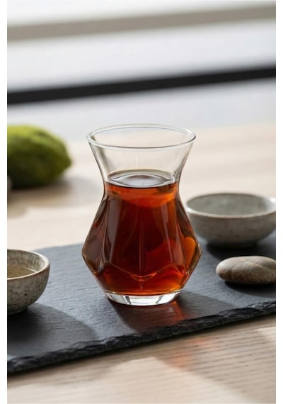 Lav Alya Cam Çay Bardağı 6 Kişilik 165 Ml Şeffaf