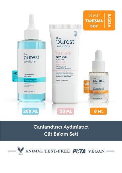 Canlandırıcı Aydınlatıcı Cilt Bakım Seti