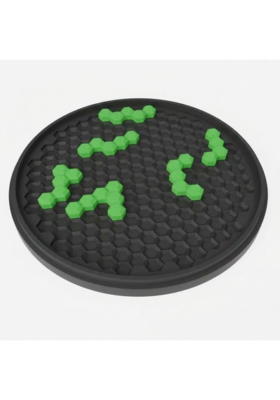 Hexagon Zeka Oyunu - Geometrik Akıl Ve Mantık Puzzle - Kilitli Kapaklı Taşınabilir Akıl Oyunu
