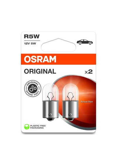 Lıne 12v, R5w, Sinyal Lambası, Metal Taban, Çift Blister Ambalaj 2 Lamba