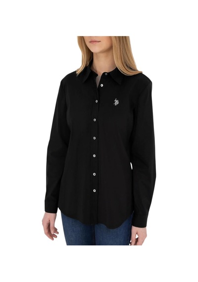 U.S. Polo Assn. Kadın Uzun Kollu Basic Gömlek 1840369 Siyah