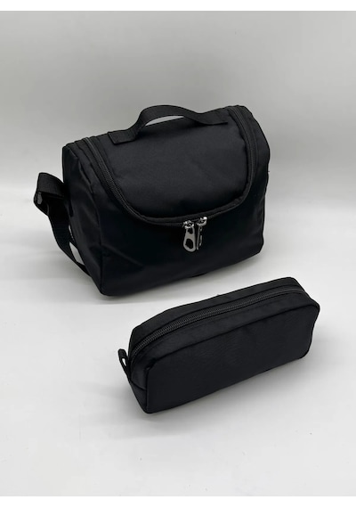 İlkokul Çantası 3'lü Set Unisex Çocuk İlk Okul Çantası Ovski-8010 Pudra-vizon Siyah