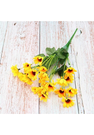 Sarı Papatya Yapay Çiçek 30 Cm 6 Dal 24 Kafa Sarı Papatya Yapay Çiçek 30 Cm 6 Dal 24 Kafa