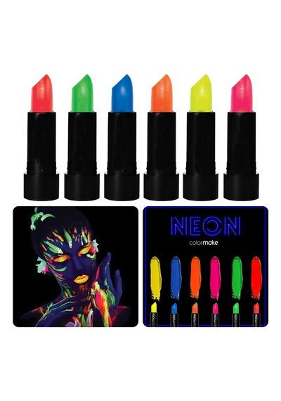 Go İthalat Glowpaint 6 Lı Neon Boya Uv Işıkta Parlayan Makyaj Seti 0 - 99
