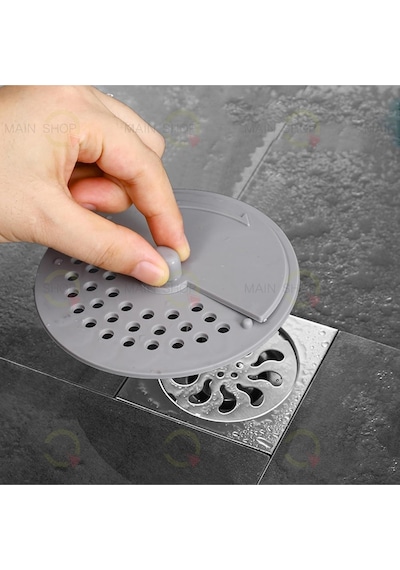 2 Adet Banyo & Mutfak Giderleri İçin Duş Lavabo Süzgeci Kokuya Karşı Koruyucu Gri M-137 Plastik Diğer