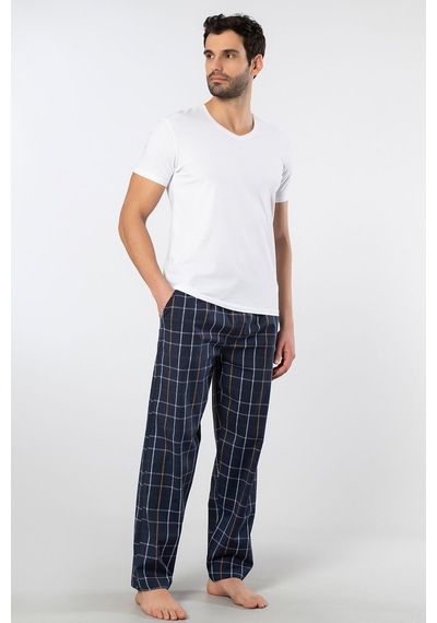 Cacharel Erkek Dokuma Pijama Takımı 2238/lacivert 6 Lacivert