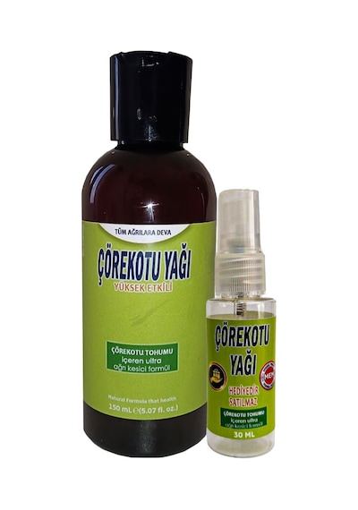 Çörek Otu Tohum Yağı Crk:002 Cep/seyahat Modeli 150 Ml + İle Yanında 30 Ml Çörek Otu Yağı Diğer