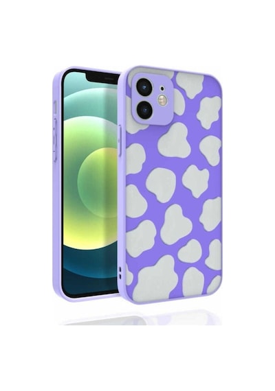Apple Uyumlu iPhone 12 Kılıf Desenli Kamera Korumalı Parlak Zore Nora Kapak NO6