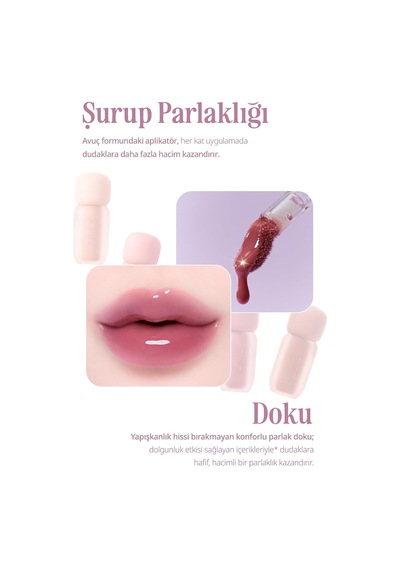 Pigmentli, Parlak Bitişli Dolgunlaştırıcı Lip Gloss Volumate Gloss 208 Rose Breeze