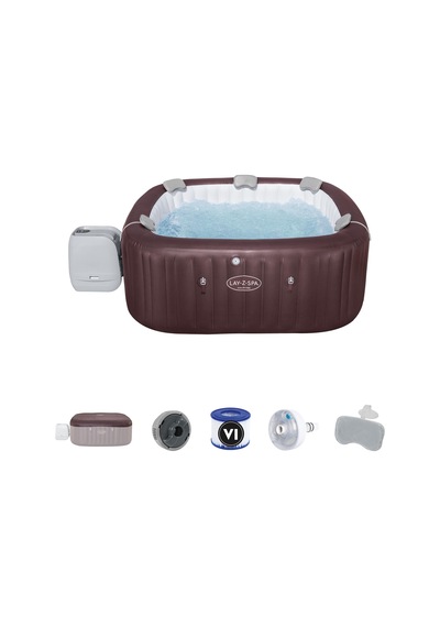 Lay-z-spa Maldives Smart Hydrojet Pro 6001u Enerji Tasarruflu Şişme Spa Havuzu, Mobil Uygulama Kontrollü, 5-7 Kişilik Mor