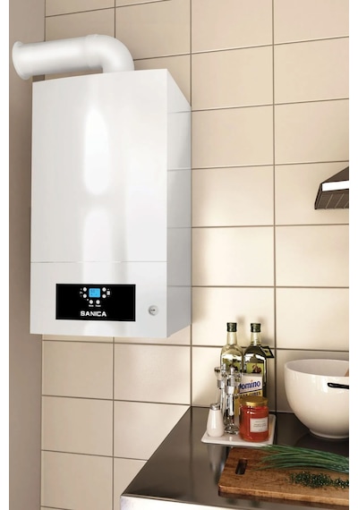 Sanica 28 Kw Yoğuşmalı Kombi + Baca