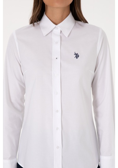 U.s. Polo Assn. Kadın Beyaz Gömlek Basic 50308023-vr013 Beyaz