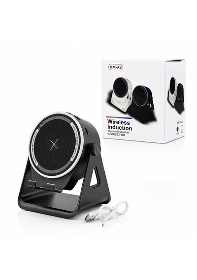 Go İthalat Bt - Sd - Usb Şarjlı Telefon Tutacak Rgb Işıklı Bluetooth Wireless Speaker Hoparlör 5w Pl