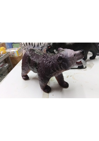 Plastik Oyuncak Hayvan Büyük Boz Ayı Brown Bear 17 Cm