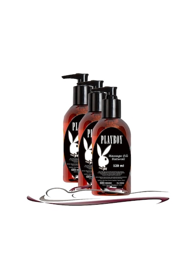 Playboy Natural Massage Oil Kokusuz Vücut Masaj Yağı 3 Adet 120 Ml