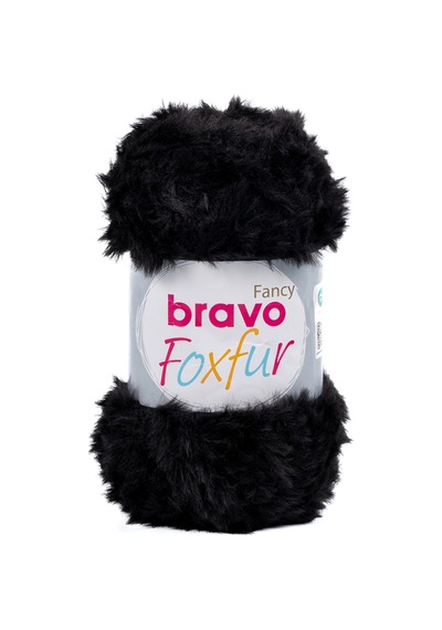 Foxfur Kürk İplik 100 Gr 50 Metre Renk Kodu: 39 Siyah