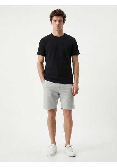Erkek T-shirt Lf2040577 Siyah