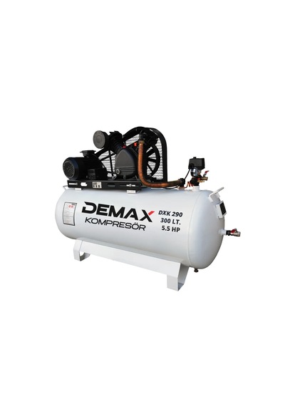 Pistonlu Hava Kompresörü 12 Bar 300 Lt 5.5 Hp Demax