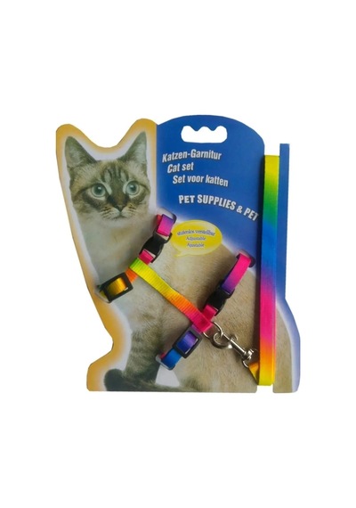 120cm Kullanıma Uygun Multicolor Kedi Tasması Diğer