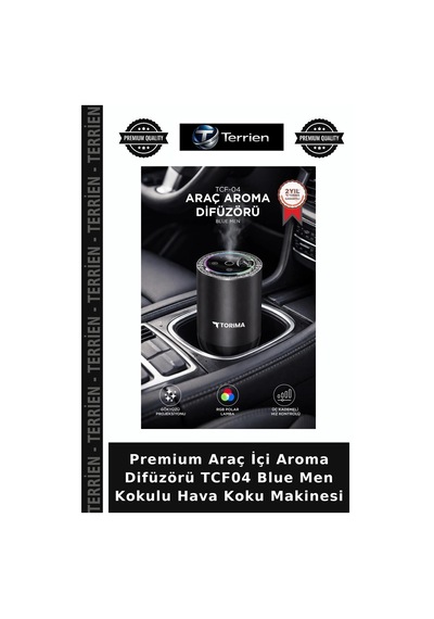 Premium Araç İçi Aroma Difüzörü Tcf04 Blue Men Kokulu Hava Koku Makinesi