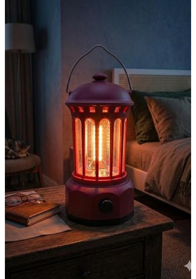 Glr L800br Retro Tasarım Şarjlı Kamp Lambası - 250 Lümen Vintage Fener Diğer