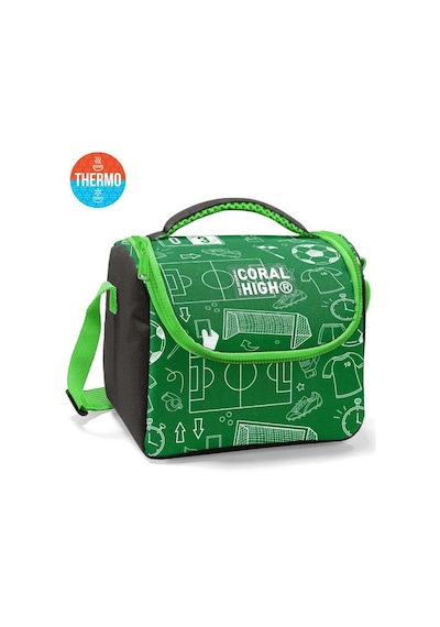 Coral High Kids Yeşil Futbol Desenli 3'lü Okul Çanta Seti Set0133247 Çok Renkli